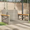 vidaXL Patio Swing Bench Gray