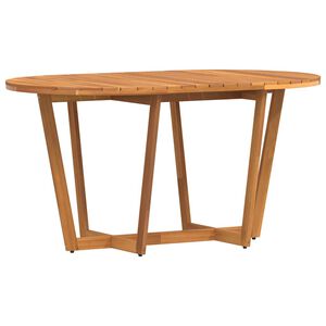vidaXL Patio Dining Table Oval 59.1x35.4x29.5" Solid Wood Acacia