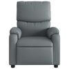vidaXL Massage Recliner Chair Grey Faux leather, metal, plywood Medium