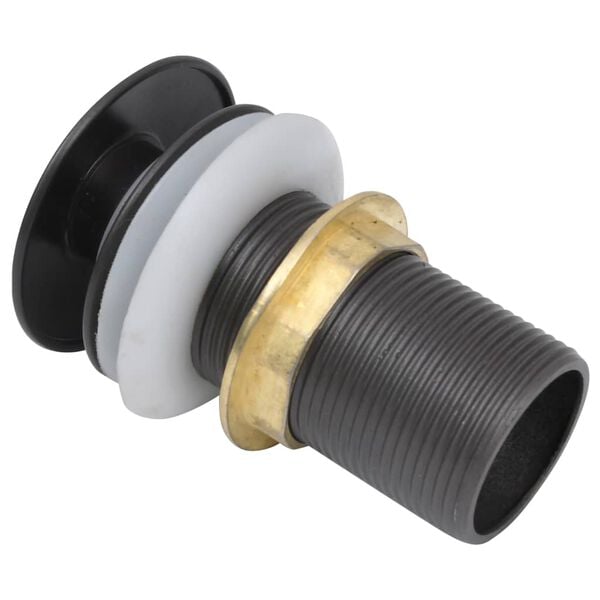 vidaXL Push Drain without Overflow Function Grey 2.5x2.5x3.6"