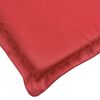 vidaXL Sun Lounger Cushion Red Oxford fabric, Foam fiber 78.7x27.6x1.2 in
