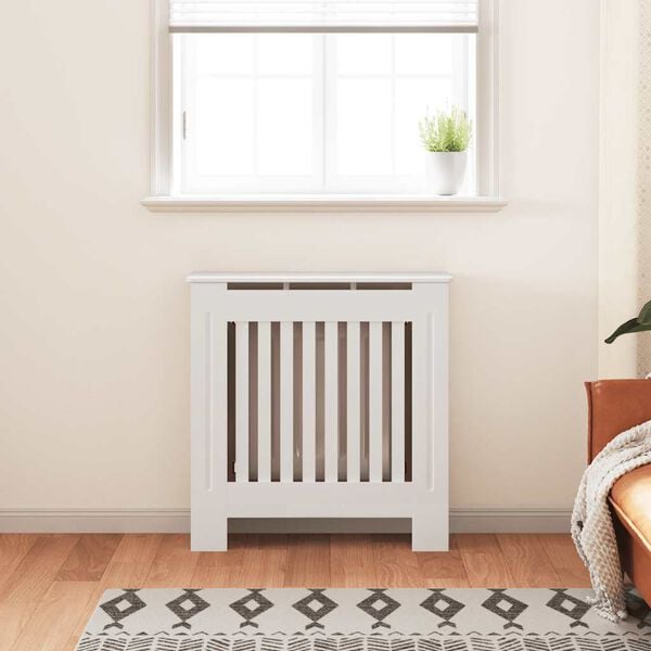 vidaXL MDF Radiator Cover White 30.7"