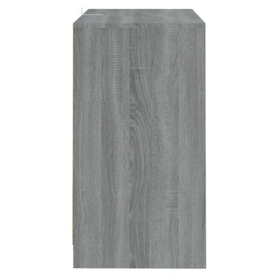 vidaXL Sideboard Gray Sonoma 27.6"x16.1"x29.5" Engineered Wood
