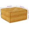 vidaXL Modular Sofa 4 pcs Yellow Fabric