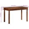 vidaXL Dining Table Honey-colored Solid acacia wood Medium Durable