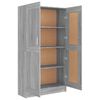 vidaXL Book Cabinet Grey Sonoma Engineered Wood Tall Book Cabinet