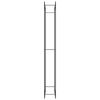 vidaXL Firewood Rack Matt Black 43.3"x11"x84.3" Steel