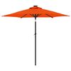 vidaXL Garden Parasol Terracotta Polyester Large Collapsible