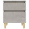 vidaXL Bedside Cabinet Set of 2 Concrete Grey