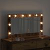 vidaXL Vanity Mirror with Mirror Old Wood 31.50 x 17.72 x 7.09 in
