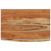 vidaXL Wall Shelf Natural wood tones Solid acacia wood Medium