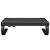 vidaXL Monitor Stand Black HIPS (high impact polystyrene), Metal Small