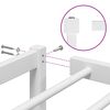 vidaXL Metal Bed Frame without Mattress White 31.5"x78.7"