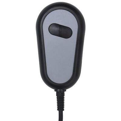 Wired power adapter with switch-looking remote control surface for massage chair.