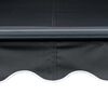 vidaXL Retractable Awning Anthracite, Gray