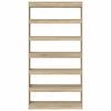 vidaXL Book Cabinet Sonoma Oak 39.37 x 11.81 x 77.95 in