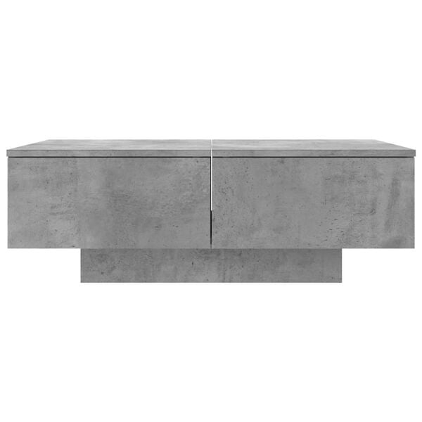 vidaXL Coffee Table Concrete Grey Engineered Wood 35.4 x 23.6 x 12.2 in