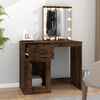vidaXL Dressing Table Smoked Oak Engineered Wood Medium Dressing Table