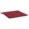 vidaXL Patio Chair Cushions 2 pcs Wine Red 15.7x15.7x1.6" Oxford Fabric