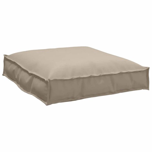 vidaXL Cushion Taupe 27.56 x 27.56 x 4.72 in Oxford Fabric