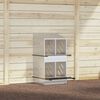 vidaXL Chicken Nesting Box Galvanized Silver