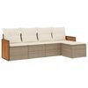 vidaXL Garden Sofa Set Beige, Cream White