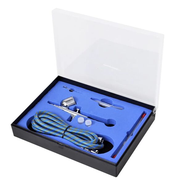 vidaXL Airbrush Set 0.008" / 0.012" / 0.02" Nozzles