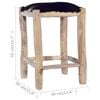 vidaXL Bar Stool Natural wood, Brown, Black