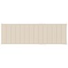 vidaXL Sun Lounger Cream Bamboo and Fabric (100% Polyester) Large