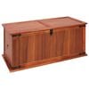 vidaXL Storage Chest Brown Solid acacia wood, MDF 31.1 x 13.4 x 12.6 in