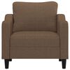 vidaXL Sofa Chair Brown Fabric (100% polyester), metal, textilene Single