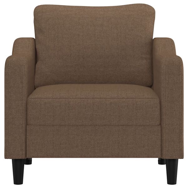vidaXL Sofa Chair Brown Fabric (100% polyester), metal, textilene Single