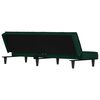 vidaXL Sofa Bed Dark Green Velvet (100% polyester), plywood, foam Standard
