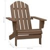vidaXL Garden Chair Brown Solid fir wood Large Detachable