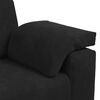 vidaXL Sofa Set Black Velvet, Polyester, Metal, Wood Large Durable