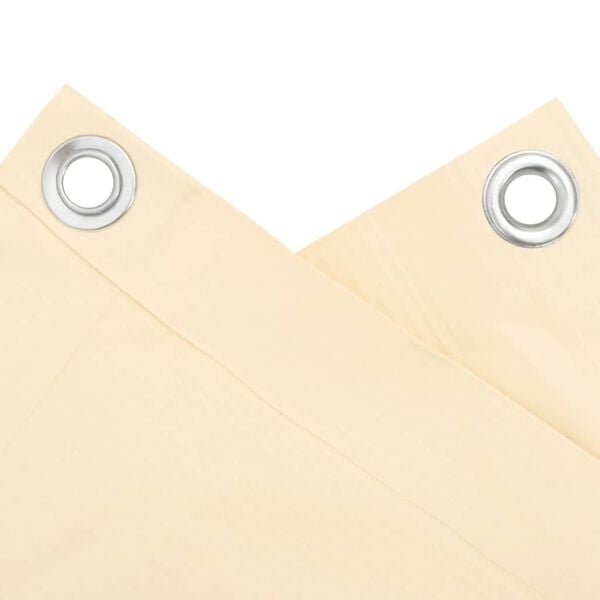 vidaXL Balcony Privacy Screen Cream 118.1x35.4" PVC