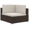vidaXL Sofa Set Brown and cream white
