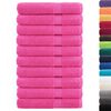 vidaXL Sauna Towel Set of 10 Pink 100% Cotton 31.5 x 78.7 in