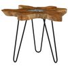 vidaXL Coffee Table Multicolor with Transparent finish and Black legs