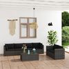 vidaXL Garden Lounge Set Grey PE rattan Large Modular