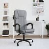 vidaXL Reclining Office Chair Light Grey