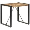 vidaXL Dining Table Rough Mango Wood Rough Mango Wood, Powder-Coated Steel