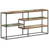 vidaXL Sideboard Mixed-color Solid reclaimed wood, powder-coated steel