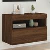 vidaXL TV Wall Cabinet Brown Oak Engineered wood 23.6 x 11.8 x 15.7 in