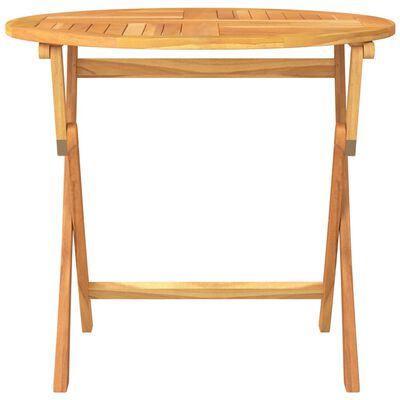 vidaXL Folding Patio Table 33.5"x29.9" Solid Teak Wood