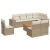 vidaXL Garden Sofa Set Beige