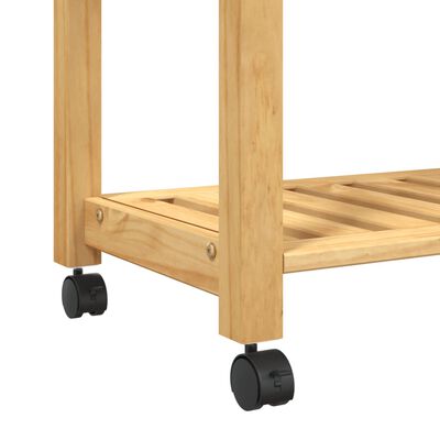 vidaXL Kitchen Trolley MONZA 33.1"x15.7"x35.4" Solid Wood Pine