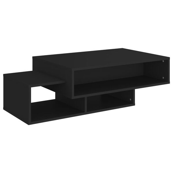 vidaXL Coffee Table Black Engineered Wood Medium Coffee Table