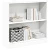 vidaXL Bookshelf White Engineered wood Compact Bookshelf Rectangular