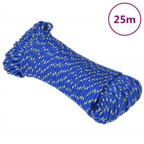 vidaXL Boat Rope Blue 0.20 " 82.0 ' Polypropylene